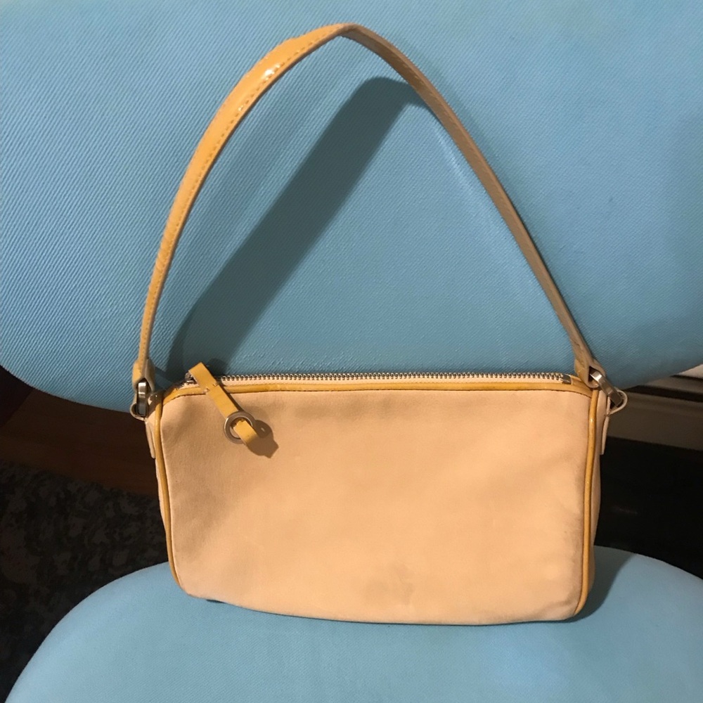 Yellow Leather Shoulder Bag